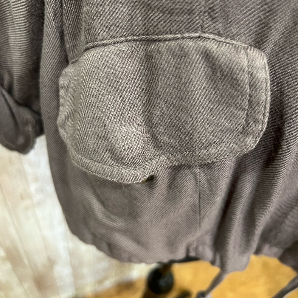 American Rag‎ Gray Utility Jacket with Hood - Picture 4 of 9